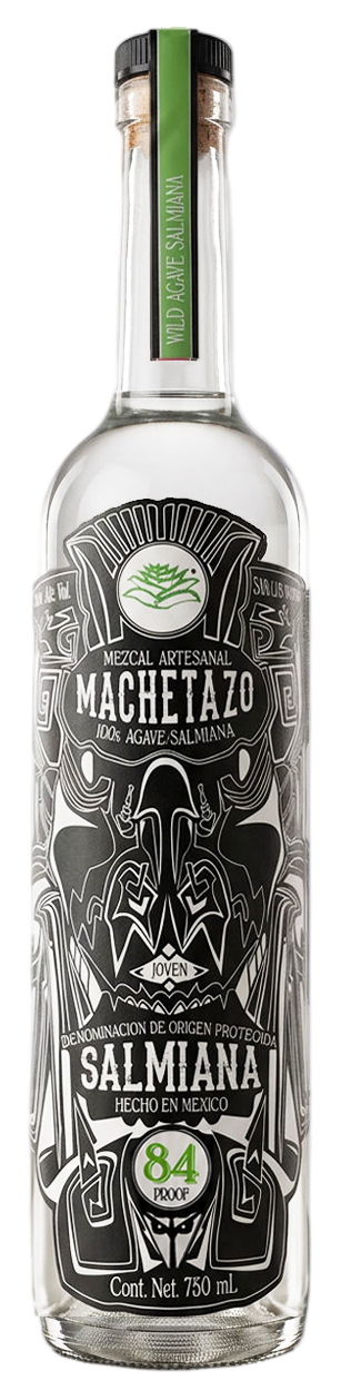 Botella Mezcal Machetazo Salmiana Silvestre 42 % Edición México
